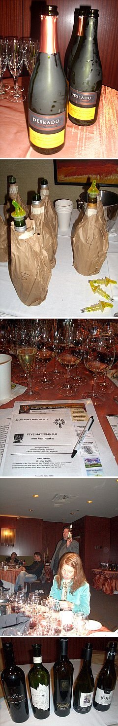 Deseado sparkling, paul watkin, 5 nations cup, bottles in bags, south world wine society