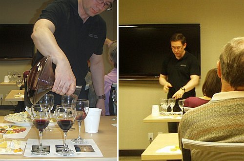 wine tasting, education, pouring wine